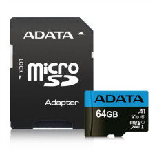 ADATA , Premier , UHS-I , 64 GB , MicroSDXC , Flash memory class 10 , Adapter ADATA , Premier , UHS-I , 64 GB , MicroSDXC , Flash memory class 10 , Adapter