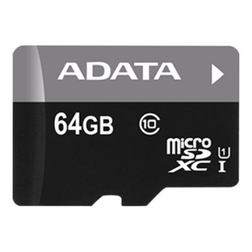 ADATA , Premier , UHS-I , 64 GB , MicroSDXC , Flash memory class 10 , Adapter