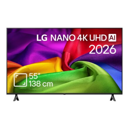 LG NANO 4K AI TV , 55NU800B3LA , 55 , Smart TV , webOS , UHD , Black