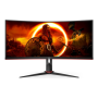 AOC , Gaming Monitor , CU34G2XP/BK , 34 , VA , 21:9 , 180 Hz , 1 ms , 3440 x 1440 pixels , HDMI ports quantity 2 , Black