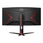 AOC , Gaming Monitor , CU34G2XP/BK , 34 , VA , 21:9 , 180 Hz , 1 ms , 3440 x 1440 pixels , HDMI ports quantity 2 , Black