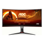 AOC , Gaming Monitor , CU34G2XP/BK , 34 , VA , 21:9 , 180 Hz , 1 ms , 3440 x 1440 pixels , HDMI ports quantity 2 , Black