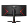 AOC , Gaming Monitor , CU34G2XP/BK , 34 , VA , 21:9 , 180 Hz , 1 ms , 3440 x 1440 pixels , HDMI ports quantity 2 , Black
