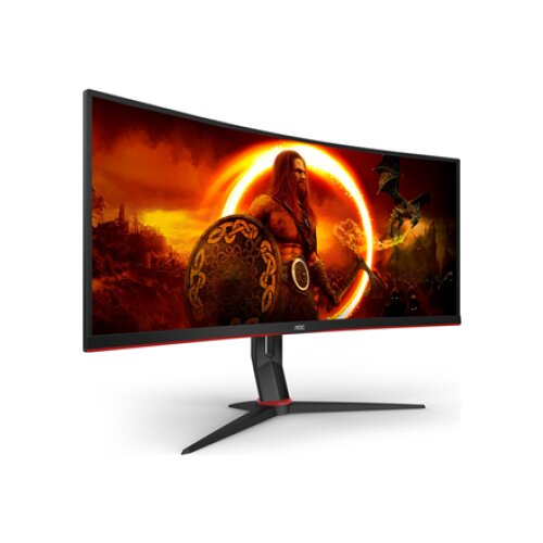 AOC , Gaming Monitor , CU34G2XP/BK , 34 , VA , 21:9 , 180 Hz , 1 ms , 3440 x 1440 pixels , HDMI ports quantity 2 , Black