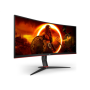 AOC , Gaming Monitor , CU34G2XP/BK , 34 , VA , 21:9 , 180 Hz , 1 ms , 3440 x 1440 pixels , HDMI ports quantity 2 , Black