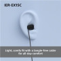 Sony Earbuds , IER‑EX15C , Wired , In-ear , Microphone , Black