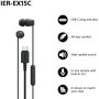Sony Earbuds , IER‑EX15C , Wired , In-ear , Microphone , Black