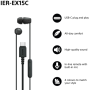 Sony Earbuds , IER‑EX15C , Wired , In-ear , Microphone , Black