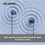 Sony Earbuds , IER‑EX15C , Wired , In-ear , Microphone , Black
