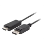 Lanberg , DisplayPort Male , HDMI Male , DisplayPort to HDMI Cable , DP to HDMI , 1 m