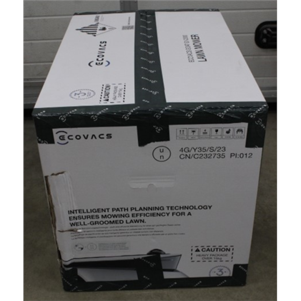 SALE OUT. Ecovacs GOAT G1-2000 Lawn Mower, Robot, Up to 2000m², Wire-Free Boundary, Cutting width 220 mm, Adjustable cutting height, Silver , Ecovacs , Lawn Mower , GOAT G1-2000 , Mowing Area 2000 m² , WiFi APP Yes , Maximum Incline 45 % , Waterproof IPX4