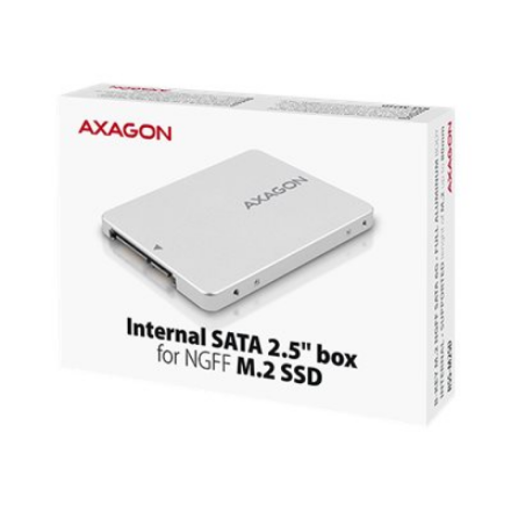 AXAGON Internal 2.5 box with SATA interface for M.2 SATA SSD , RSS-M2SD