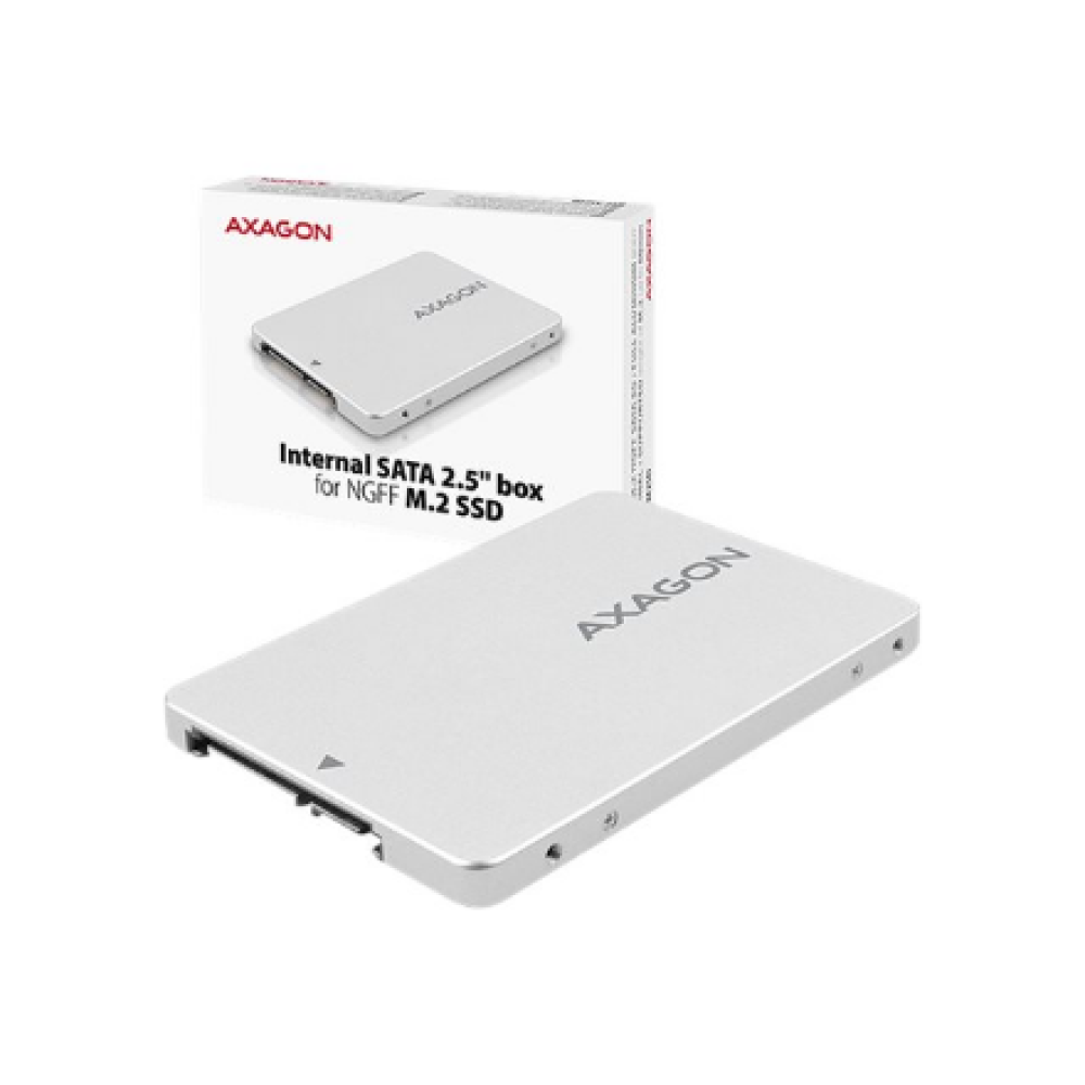 AXAGON Internal 2.5 box with SATA interface for M.2 SATA SSD , RSS-M2SD
