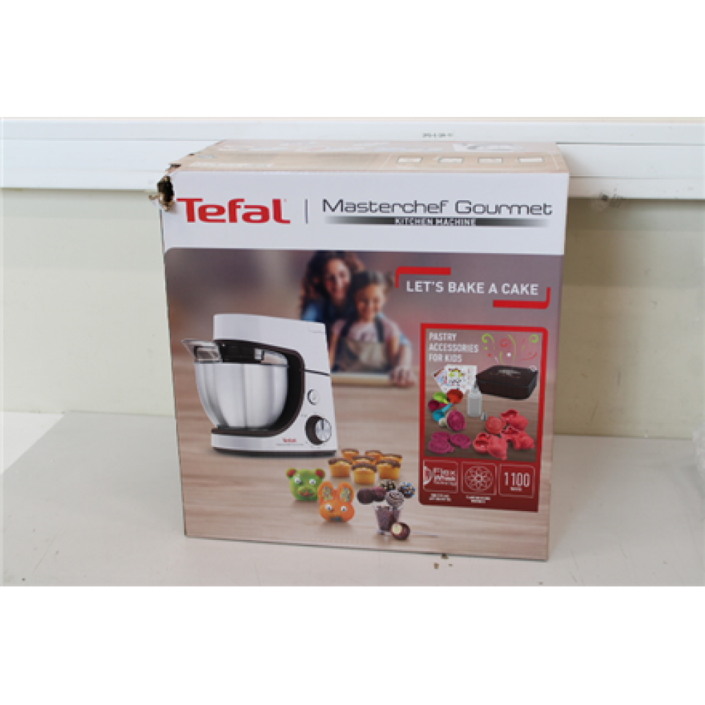 SALE OUT. Tefal QB51K138 Masterchef Gourmet Food processor, White , TEFAL , Masterchef Gourmet Food Processor , QB51K138 , 1100 W , Number of speeds 8 , Bowl capacity 4.6 L , White , DAMAGED PACKAGING
