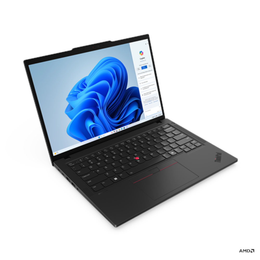 Lenovo ThinkPad T14 G5 , Black , 14 , IPS , WUXGA , 1920 x 1200 pixels , Anti-glare , AMD Ryzen 7 PRO , 8840U , 32 GB , SO-DIMM DDR5 , Solid-state drive capacity 1000 GB , AMD Radeon 780M Graphics , Windows 11 Pro , 802.11ax , Bluetooth version 5.3 , Keyb