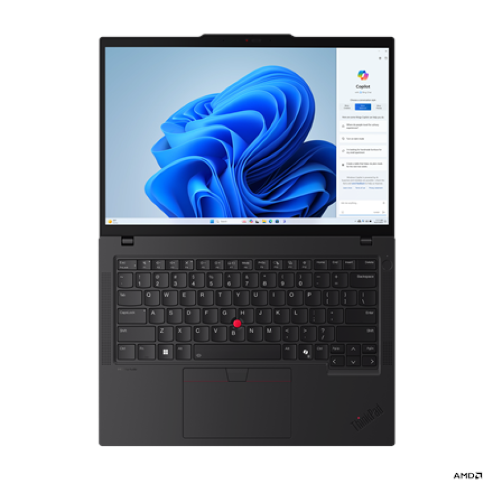 Lenovo ThinkPad T14 G5 , Black , 14 , IPS , WUXGA , 1920 x 1200 pixels , Anti-glare , AMD Ryzen 7 PRO , 8840U , 32 GB , SO-DIMM DDR5 , Solid-state drive capacity 1000 GB , AMD Radeon 780M Graphics , Windows 11 Pro , 802.11ax , Bluetooth version 5.3 , Keyb