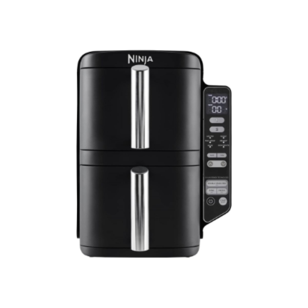 NINJA Double Stack Vertical Air Fryer with 2 Stacking Drawers , SL300EU , Power 2470 W , Capacity 7.6 L , Black
