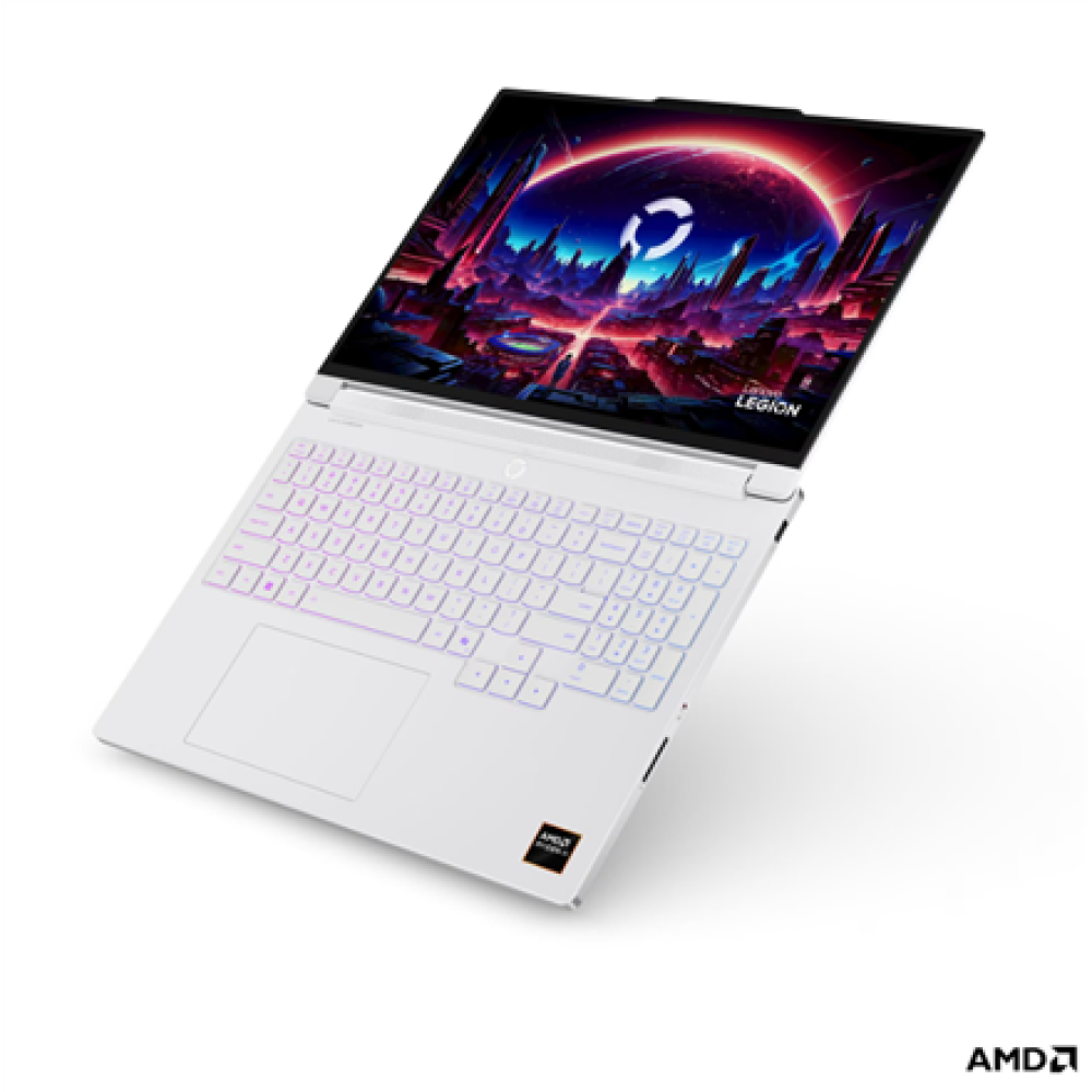 Lenovo Legion 7 16AGP11 AMD , Glacier White , 16 , OLED , WQXGA , 2560 x 1600 pixels , Glossy , AMD Ryzen AI 9 , HX 470 , 32 GB , Soldered LPDDR5X , Solid-state drive capacity 1000 GB , NVIDIA GeForce RTX 5070 , GDDR7 , 12 GB , Windows 11 Home , 802.11be 
