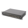 Digitus , 8-port Gigabit Ethernet Switch , DN-80114 , Unmanaged , Rackmountable , Power supply type Internal