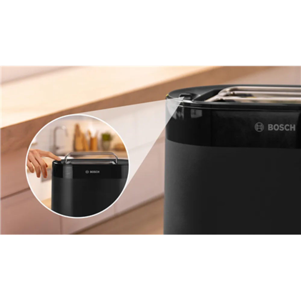 Bosch Compact Toaster , TAT2M123 MyMoment , Power 950 W , Number of slots 2 , Housing material Plastic , Black