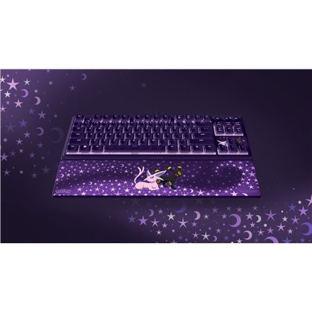 Razer Ornata V3 Tenkeyless , Gaming keyboard , Wired , US , Razer Mecha-Membrane Switches , Wrist Rest , Pokémon Espeon/Umbreon Edition