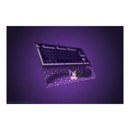 Razer Ornata V3 Tenkeyless , Gaming keyboard , Wired , US , Razer Mecha-Membrane Switches , Wrist Rest , Pokémon Espeon/Umbreon Edition