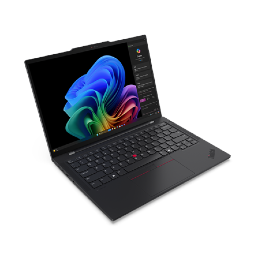 Lenovo ThinkPad T14s , Black , 14 , IPS , WUXGA , 1920 x 1200 pixels , Anti-glare , Snapdragon X Elite , X1E-78-100 , 32 GB , Soldered LPDDR5x , Solid-state drive capacity 1000 GB , Qualcomm Adreno GPU , Windows 11 Pro , 802.11be , Bluetooth version 5.3 ,