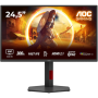 AOC Q25G4SR , 24.5 , Fast IPS , QHD , 16:9 , 300 Hz , 1 ms , 2560 x 1440 pixels , 400 cd/m² , HDMI ports quantity 2 , Black