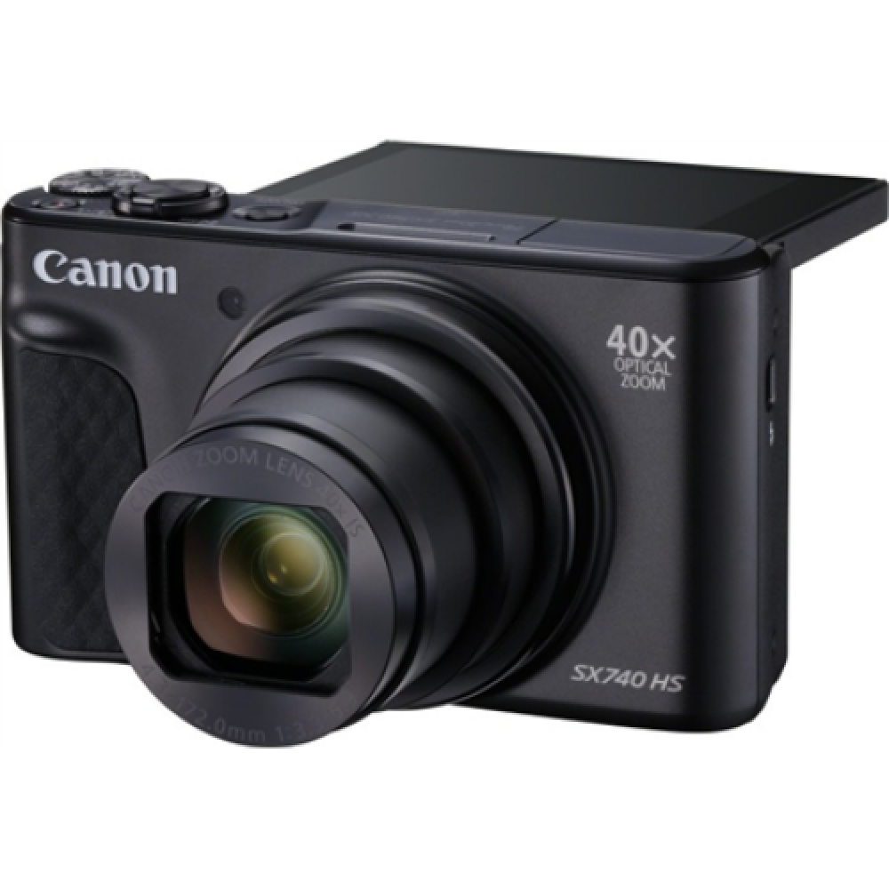 Canon , Travel Kit , SX740 , Compact camera , 20.3 MP , Optical zoom 40x x , Digital zoom 4x x , ISO 3200 , Display diagonal 3.0 , Video recording , Li-ion , Black