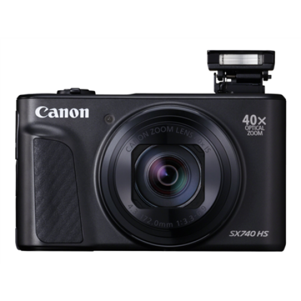 Canon , Travel Kit , SX740 , Compact camera , 20.3 MP , Optical zoom 40x x , Digital zoom 4x x , ISO 3200 , Display diagonal 3.0 , Video recording , Li-ion , Black
