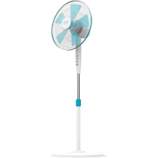Cecotec EnergySilence 500 , Pedestal Fan , Stand Fan , 40 W , Diameter 40 cm , Number of speeds 3 , Oscillation , White/Blue