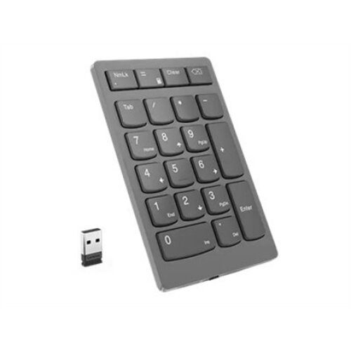 Lenovo , Professional , Go Wireless Numeric Keypad , Numeric Keypad , Wireless , Storm Grey