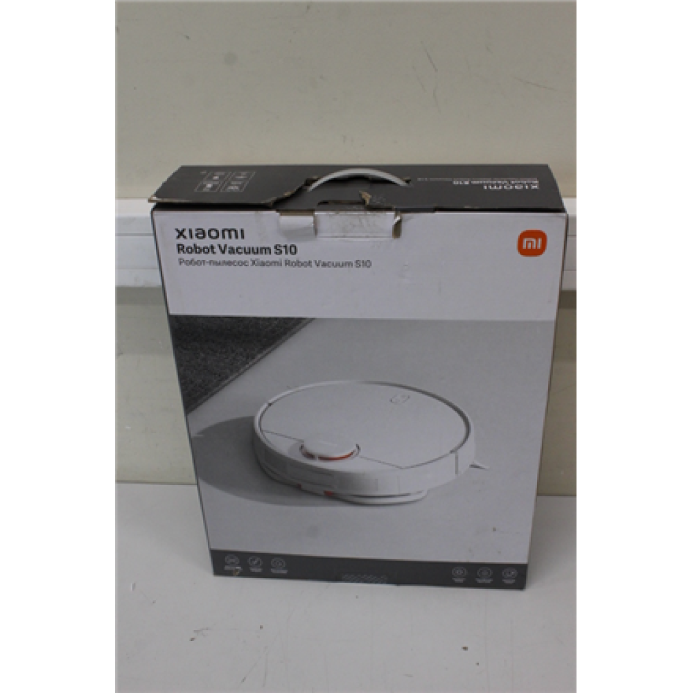 SALE OUT. , Xiaomi , Robot Vacuum , S10 EU , Wet&Dry , Operating time (max) 130 min , Lithium Ion , 3200 mAh , Dust capacity 0.30 L , 4000 Pa , White , USED AS DEMO, DAMAGED PACKAGING, MISSING POWER STATION