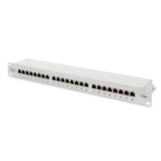 Digitus , Patch Panel , DN-91524S , 48.2 x 4.4 x 10.9 cm , Category: CAT 5e; Ports: 24 x RJ45; Retention strength: 7.7 kg; Insertion force: 30N max , White