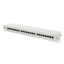 Digitus , Patch Panel , DN-91524S , 48.2 x 4.4 x 10.9 cm , Category: CAT 5e; Ports: 24 x RJ45; Retention strength: 7.7 kg; Insertion force: 30N max , White