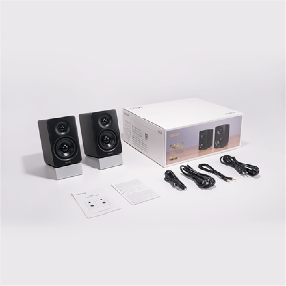 Edifier , Compact Desktop 2.0 Speakers , M60 , 66 W , Bluetooth , Black , ≥ 85 dB , Wireless connection