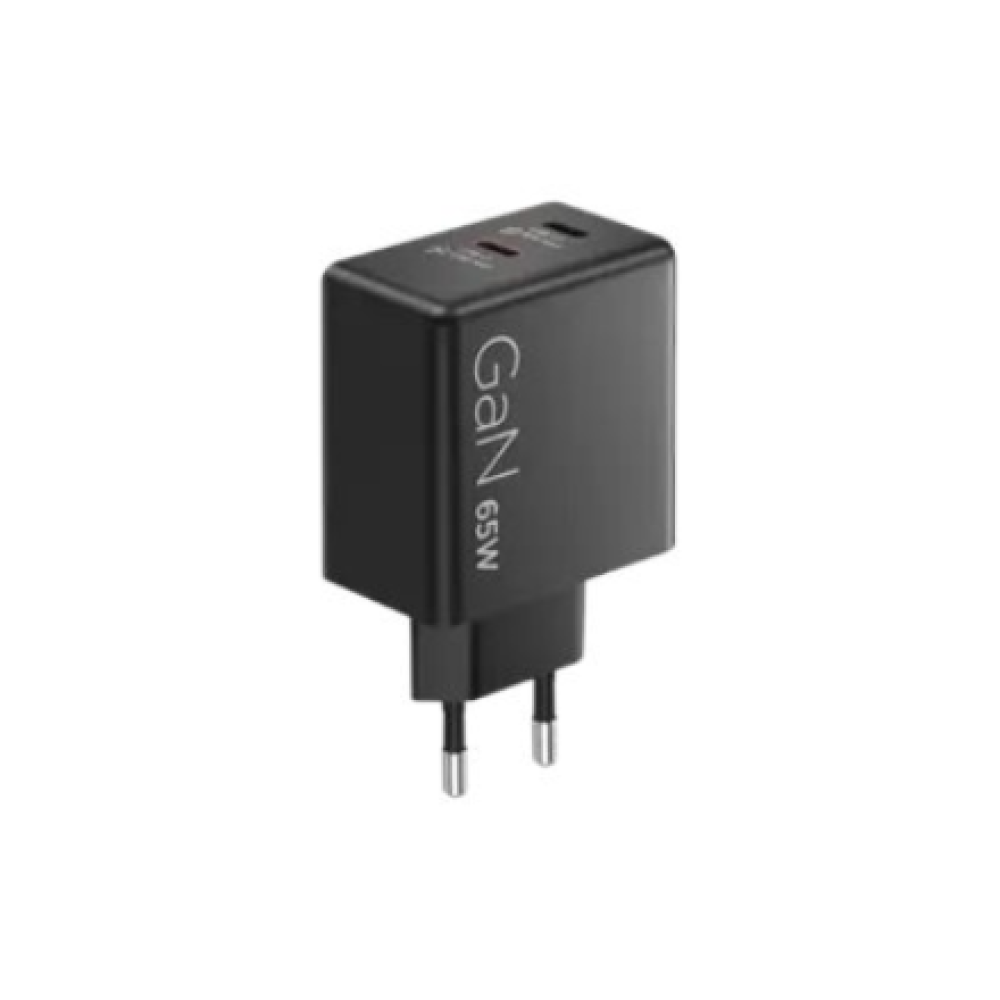 Lenovo Dual USB-C 65W GaN Charger - EU , USB-C , Charger