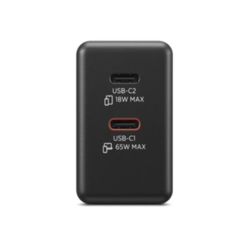 Lenovo Dual USB-C 65W GaN Charger - EU , USB-C , Charger