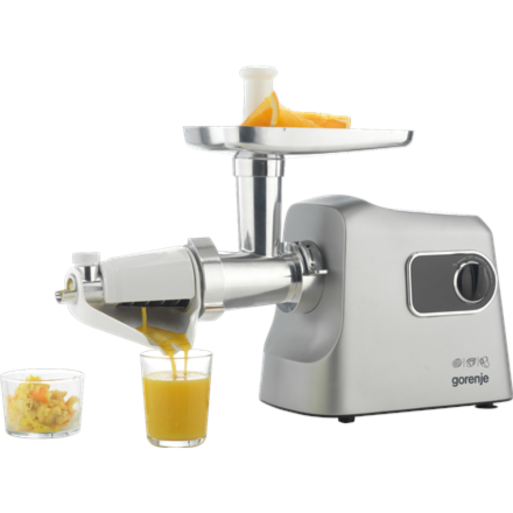 Gorenje Meat grinder , MG2500DS , Stainless Steel/White , 2500 W , Number of speeds 1 , Throughput (kg/min) 2.8