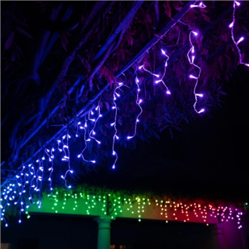 Twinkly Icicle Smart LED Lights 190 RGB (Multicolor), 5m, Transparent wire Twinkly Icicle Smart LED Lights 190, 5m, Transparent wire Twinkly RGB – 16M+ colors