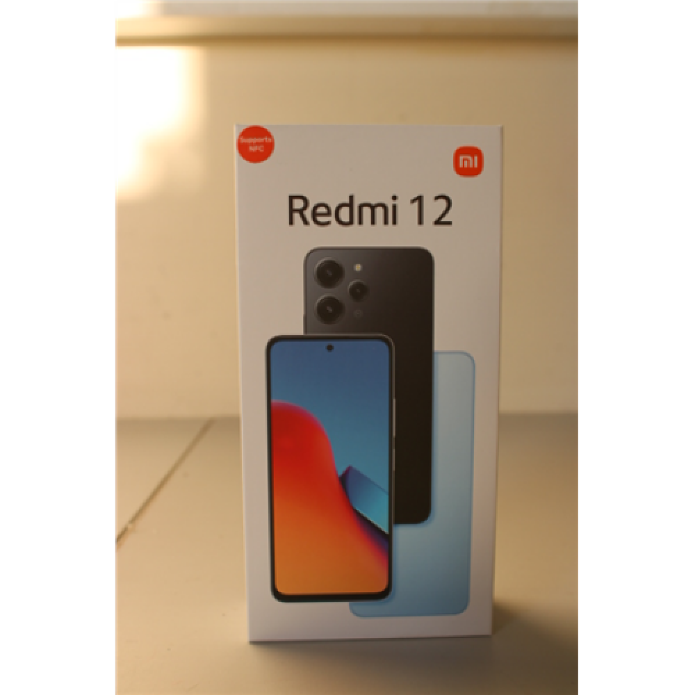 SALE OUT. Xiaomi Redmi 12 (Midnight Black) DS 6.79“ IPS LCD 1080x2460/2.0GHz&1.8GHz/256GB/8GB RAM/MIUI 14/microSDXC/WiFi,BT/4G,MZB0ESLEU Xiaomi DAMAGED PACKAGING