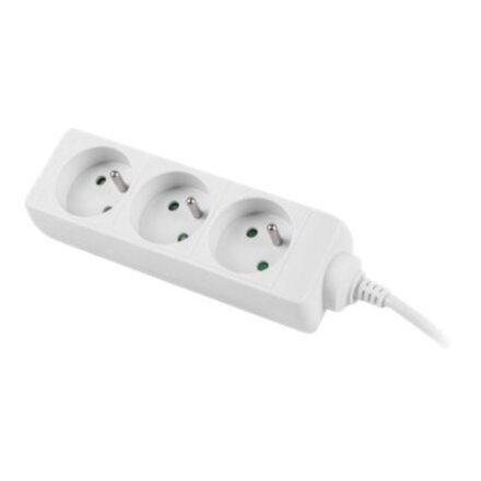 Lanberg Cable Power Strip 3M 3X French Outlets Quality-Grade Copper , PS0-03E-0300-W
