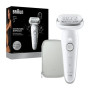 Braun Epilator , Silk-épil 9 SES9-000 , Operating time (max) 50 min , Number of power levels 2 , Wet & Dry , White/Silver