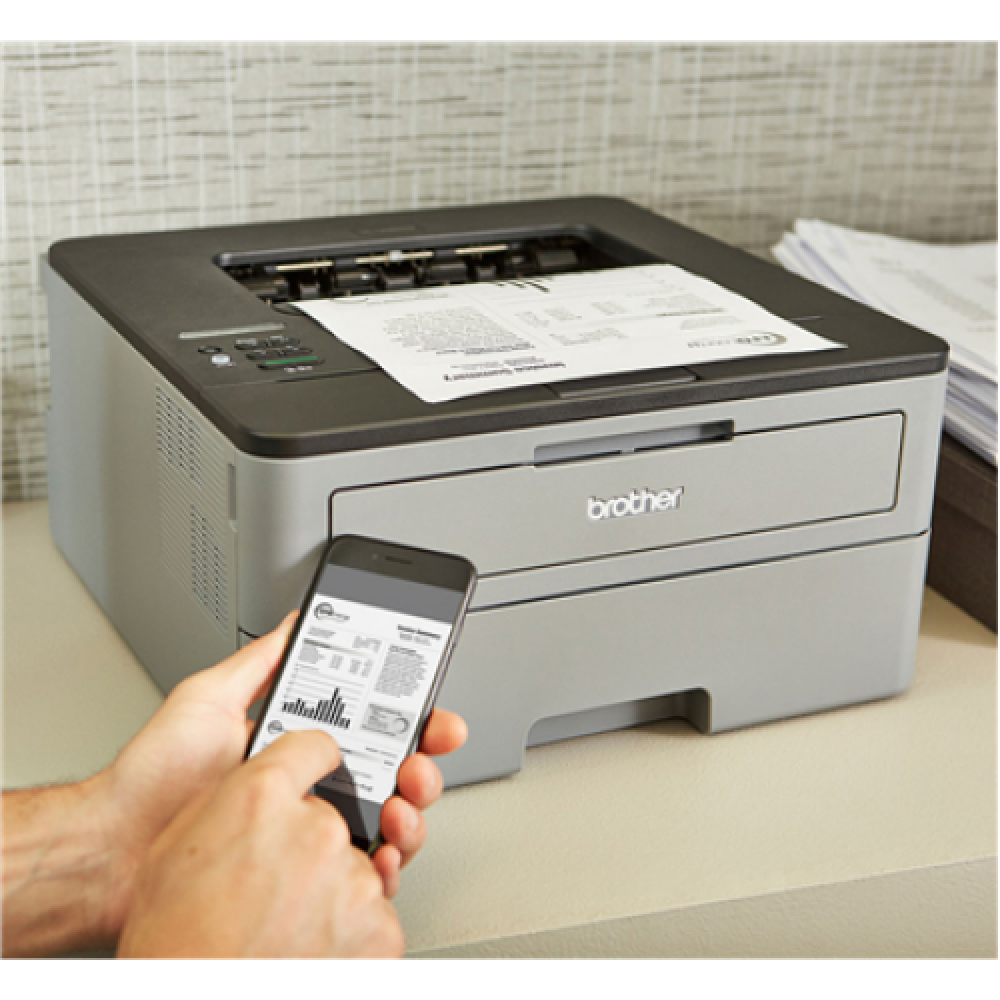 Brother HLL2350DW Mono, Laser, Standard, Wi-Fi, Maximum ISO A-series paper size A4, Grey/ black