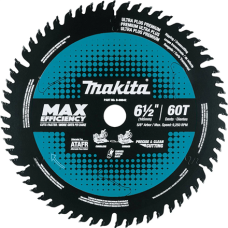 Makita , B-69842 6-1/2 60T Carbide-Tipped Max Efficiency Miter Saw Blade for Wood/Fine Crosscut/General Purpose , 1 pc(s)