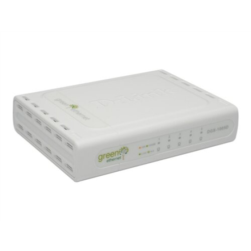 D-Link , Switch , DGS-1005D/E , Unmanaged , Desktop , Gigabit Ethernet (copper) ports quantity 5