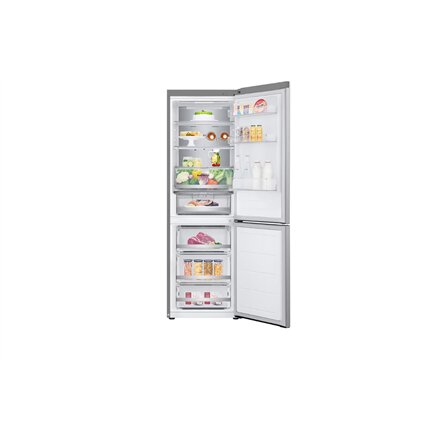 LG Refrigerator , GBV7170EPY , Energy efficiency class E , Free standing , Combi , Height 186 cm , No Frost system , Fridge net capacity 234 L , Freezer net capacity 110 L , Display , 35 dB , Silver