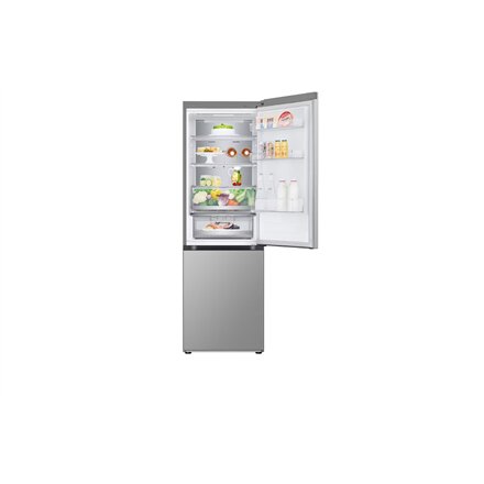 LG Refrigerator , GBV7170EPY , Energy efficiency class E , Free standing , Combi , Height 186 cm , No Frost system , Fridge net capacity 234 L , Freezer net capacity 110 L , Display , 35 dB , Silver