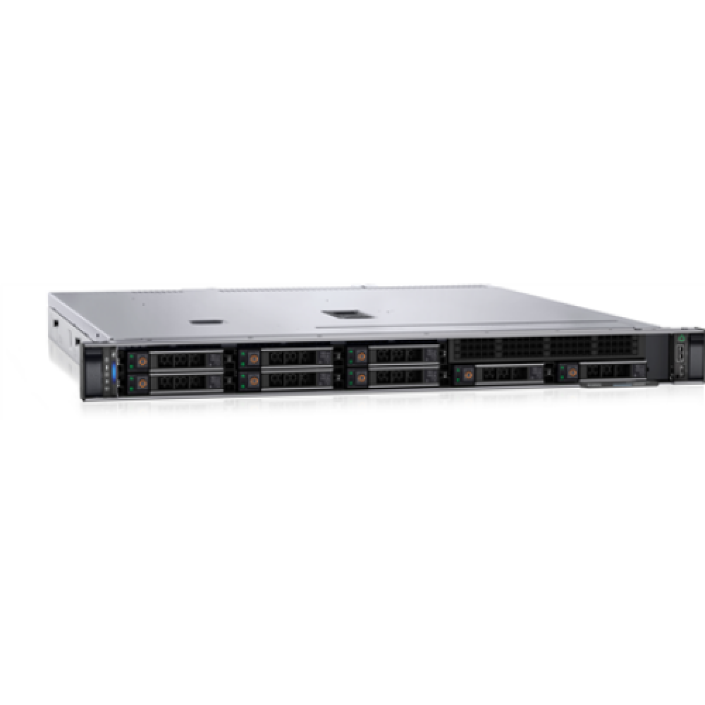 Dell PowerEdge R350 Rack (1U) Intel Xeon E-2314 2.8 GHz 8 MB 4T 4C 1x16 GB UDIMM 3200 MHz 480 GB SSD Up to 4 x 3.5 Hot-swap hard drive bays PERC H355 Power supply 2x 600 W iDrac9 Express ReadyRails Sliding Rails With Cable Management Arm No OS Warranty Ba