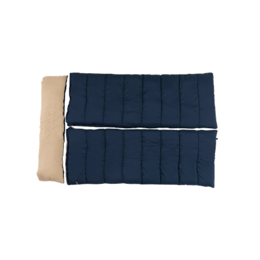 Outwell Contour Lux Deep Blue , Sleeping Bag , 220 x 145 cm , -22 to 12 °C , Both Side Zipper